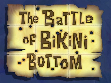 spongebob the battle of bikini bottom episode